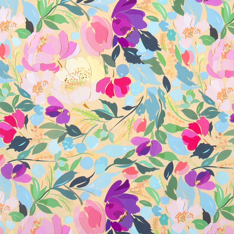 Gavepapir Abstract Flowers