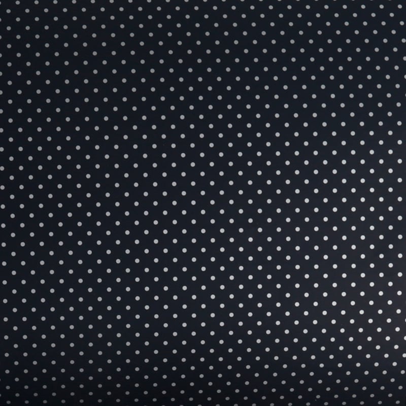 Gavepapir Dark Silver Dots