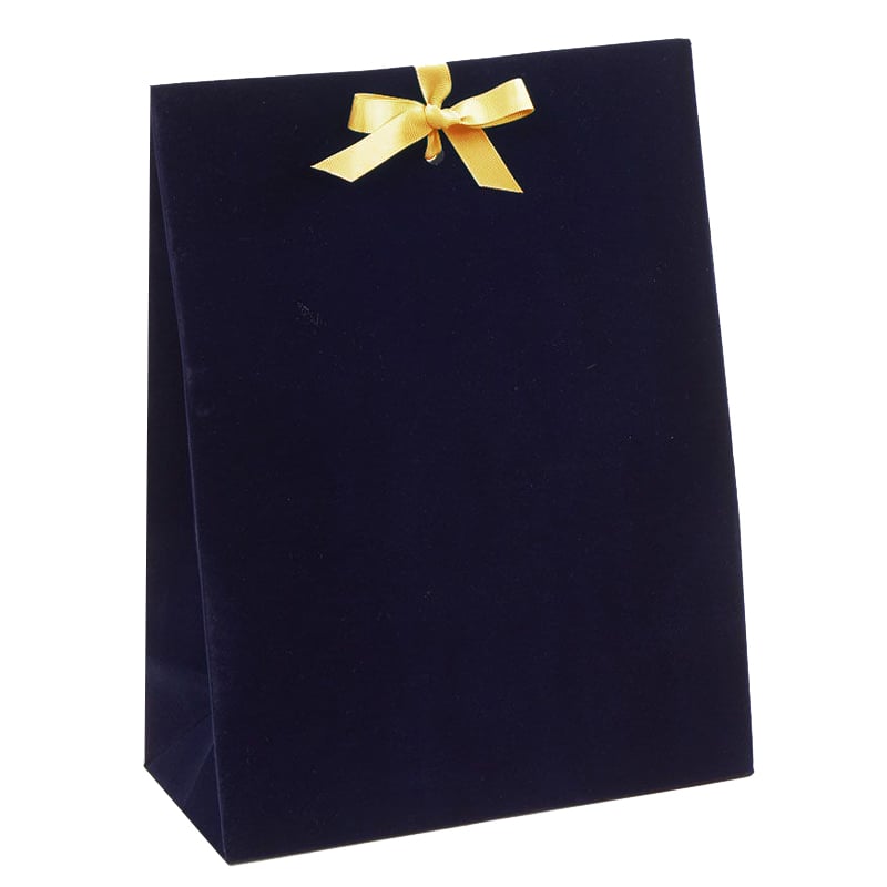 Gavepose velour mørkeblå - 2