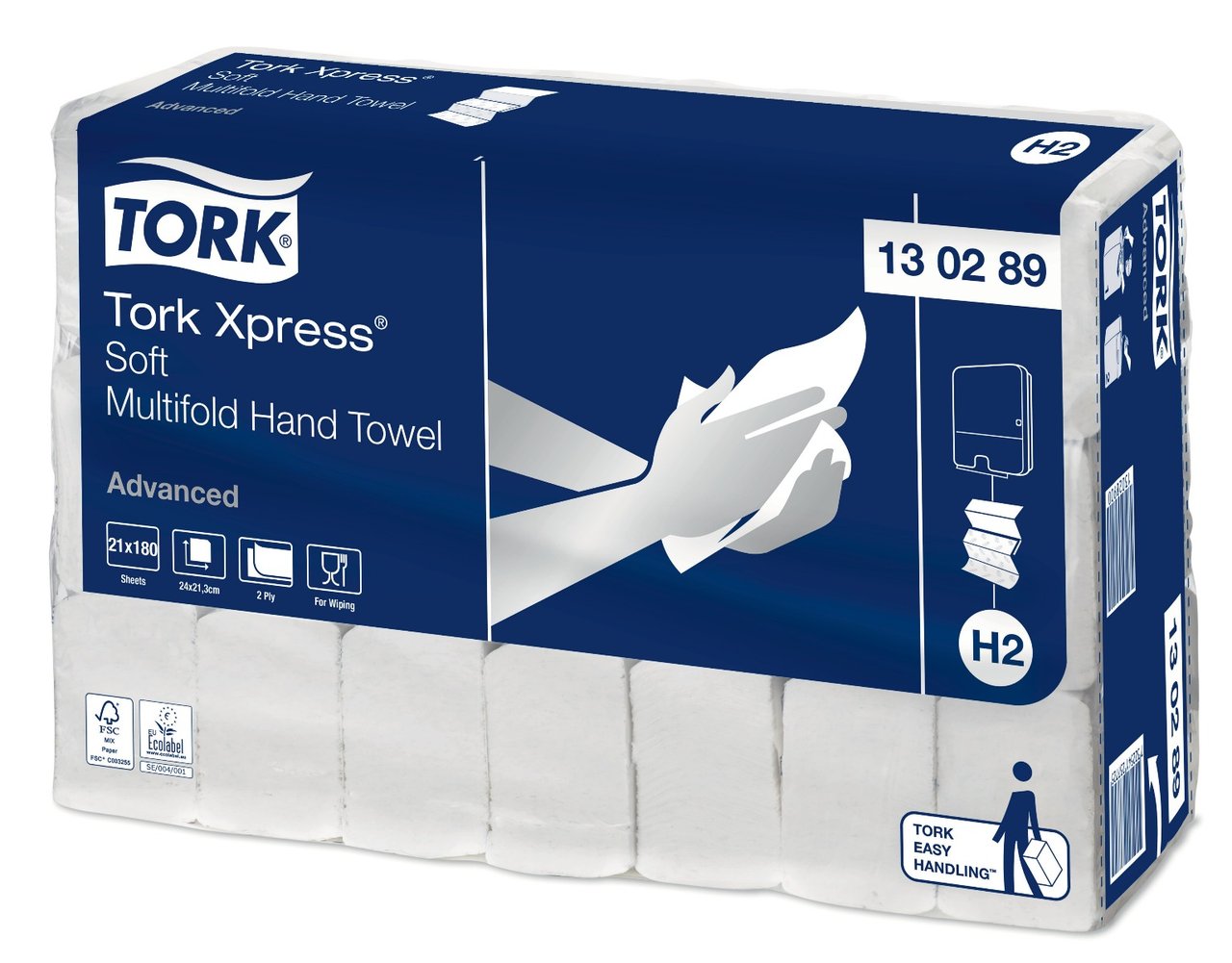 Tørrepapir Tork advanced soft H2 - 1