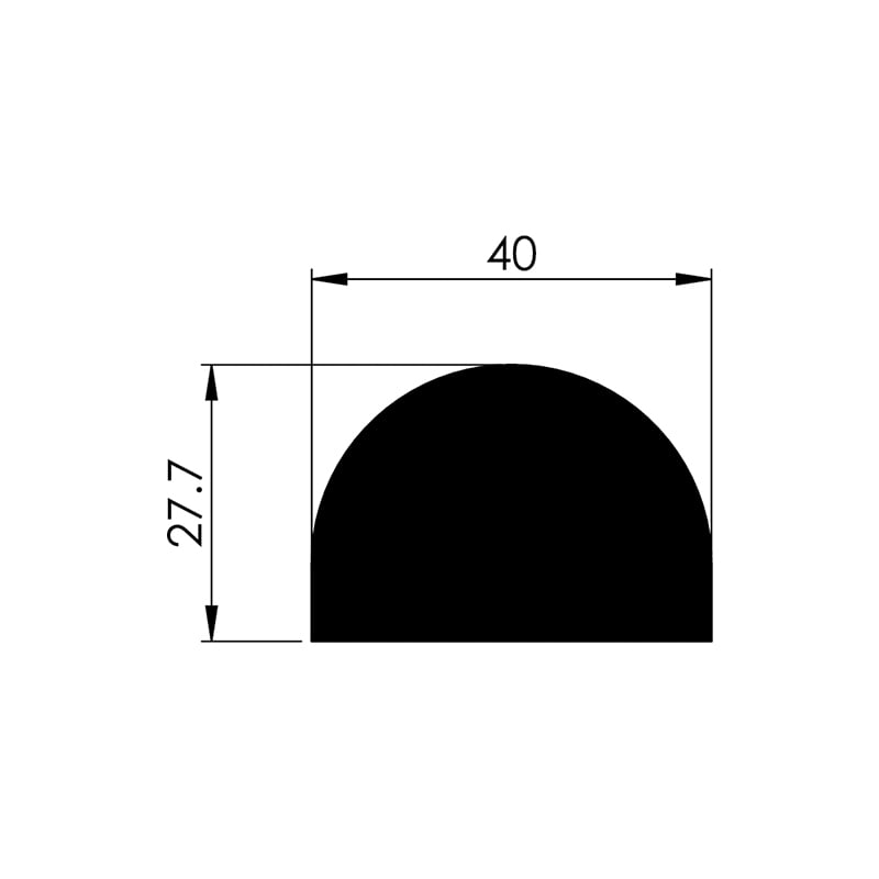 Noma Protect advarselsprofil U-form 40x11 mm - 2