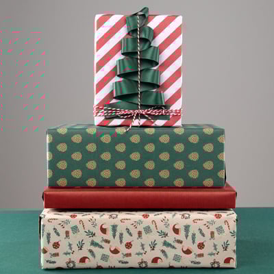 Gavepapir Mørkerød - 2