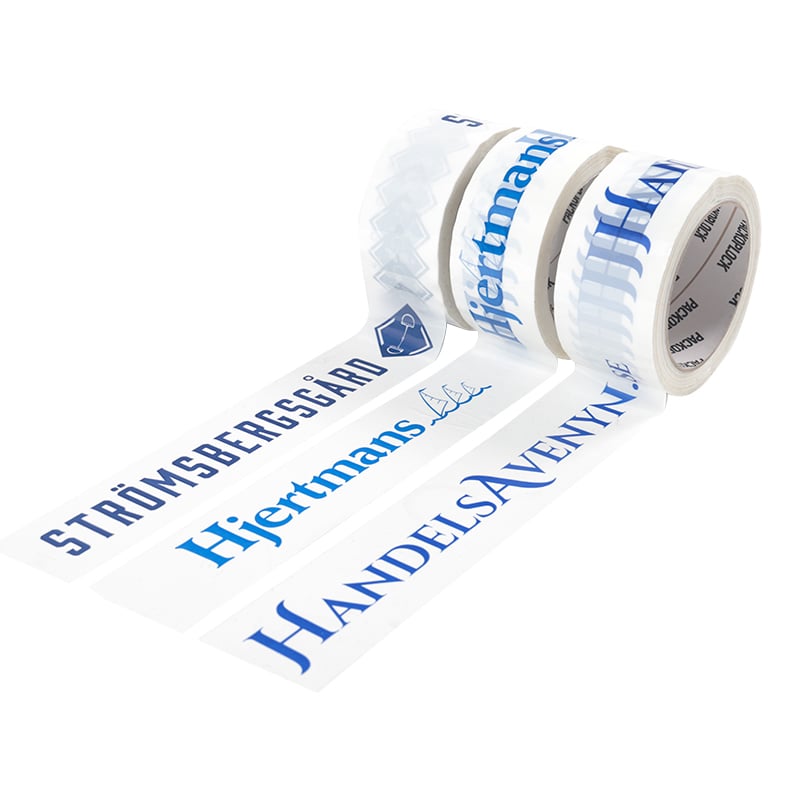 Pakketape PP Acrylic - hvid, brun og transparent tape - 2