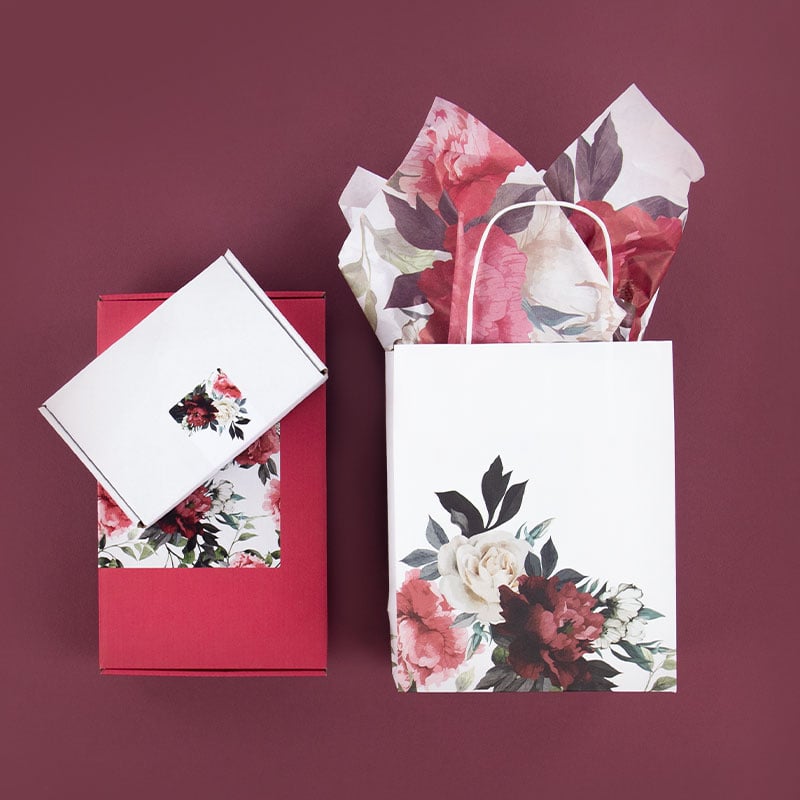 Silkepapir Wild Bouquet White - 5