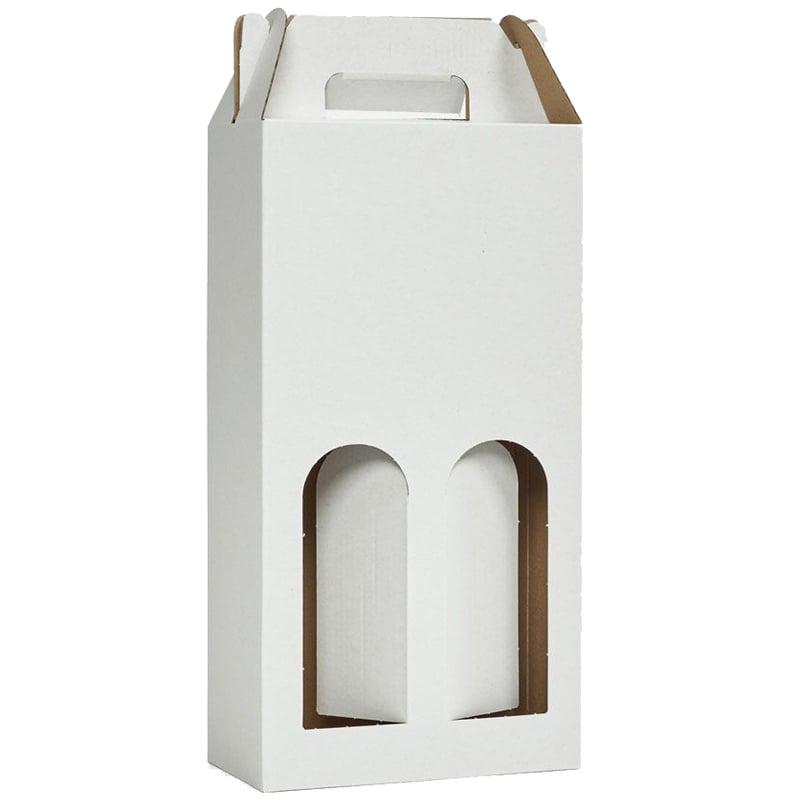 Gaveæske til flasker hvid - 3