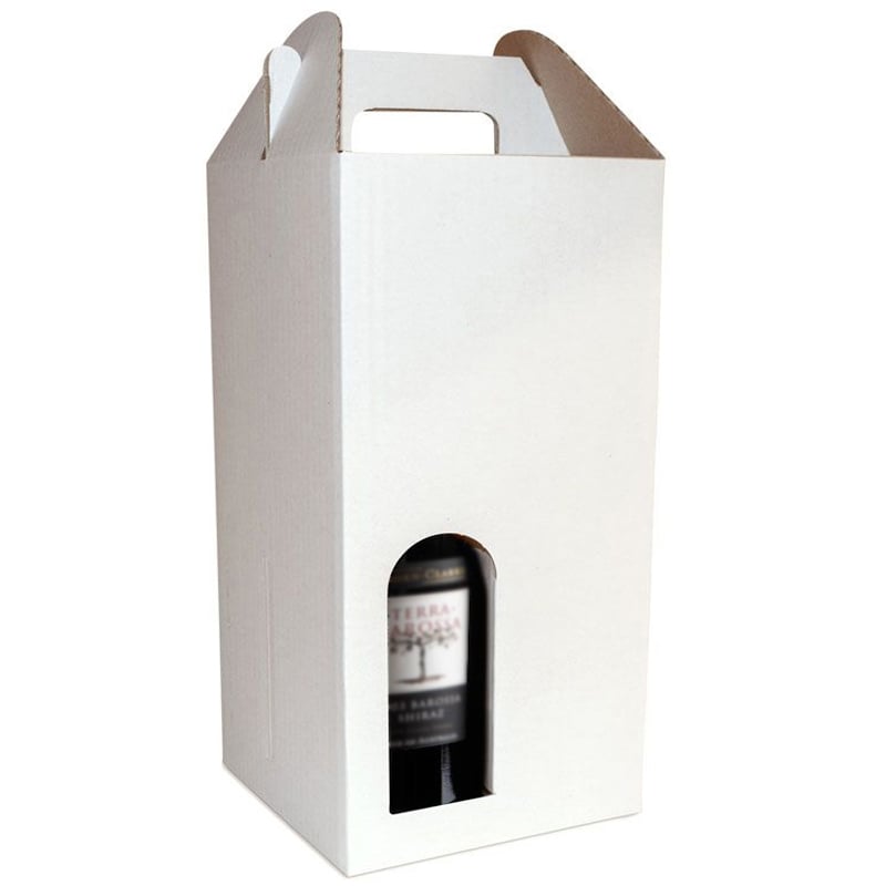 Gaveæske til flasker hvid - 4