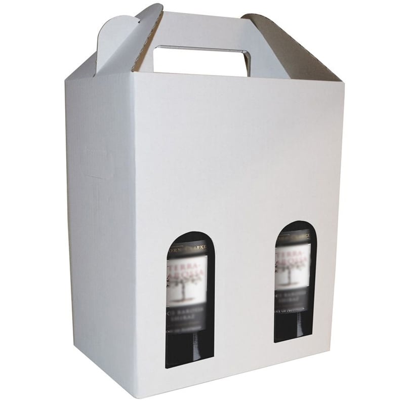 Gaveæske til flasker hvid - 5