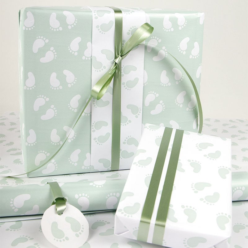 Gavepapir Baby Feets dobbelts. - 3