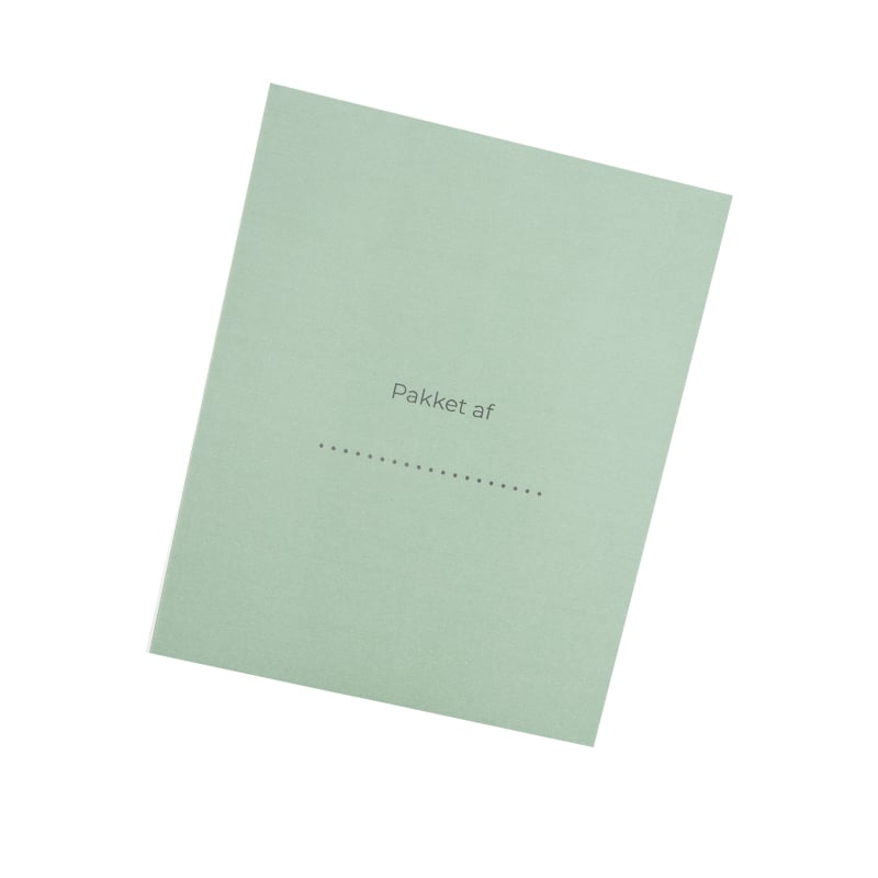 Kvitteringslomme "Tak for din ordre!" Fair green - 1