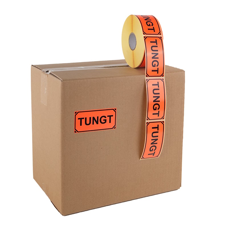 Etiket til tunge pakker - 3