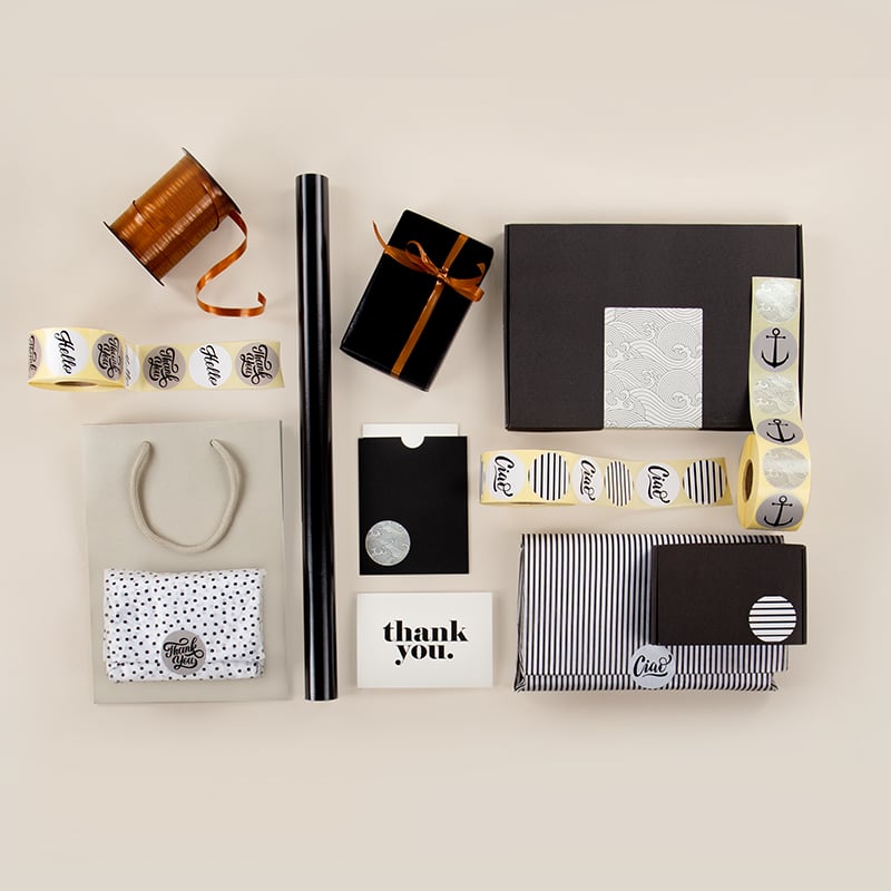 Etiket Venice black "anker/bølger" - 4