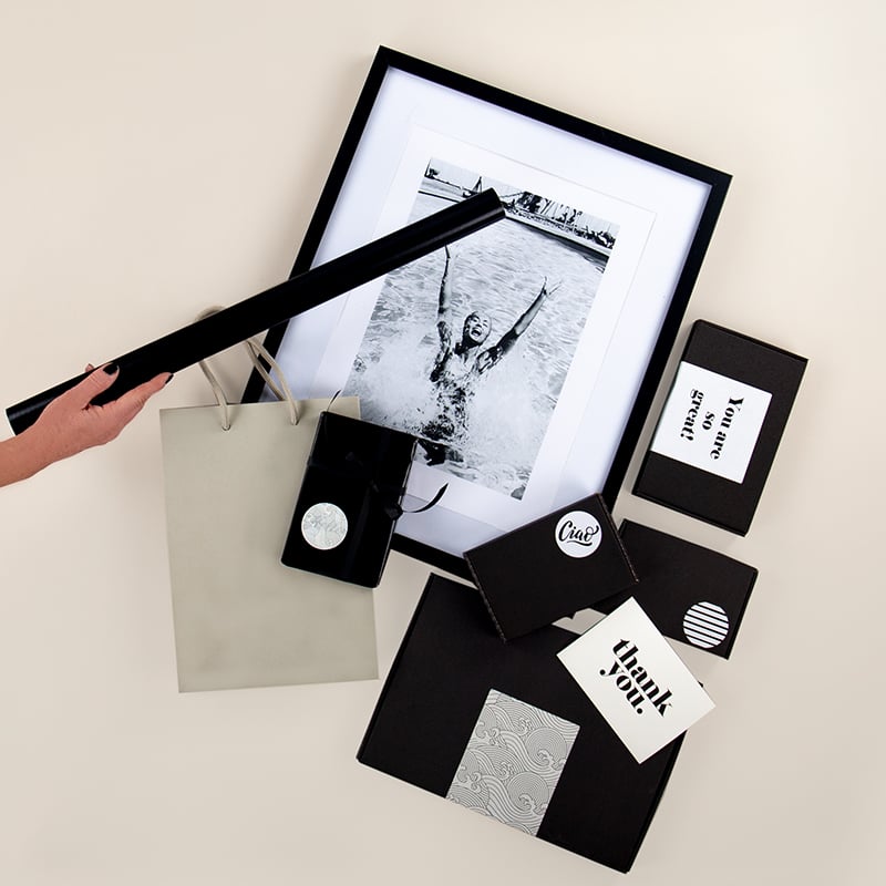 Takkekort Venice black "Thank you" - 3