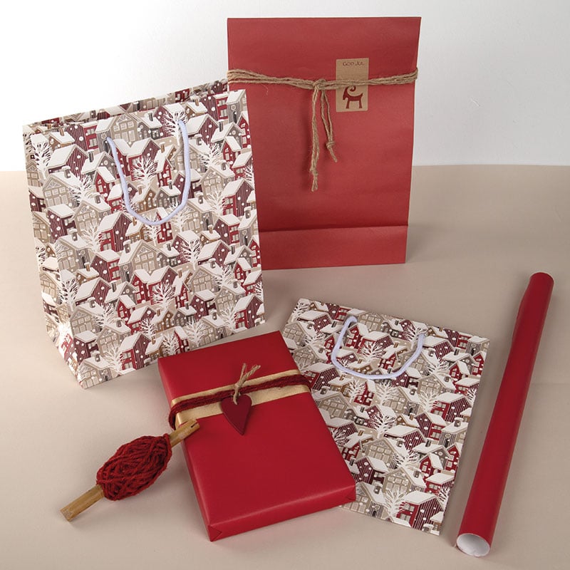 Luksuspose Village in red - 3