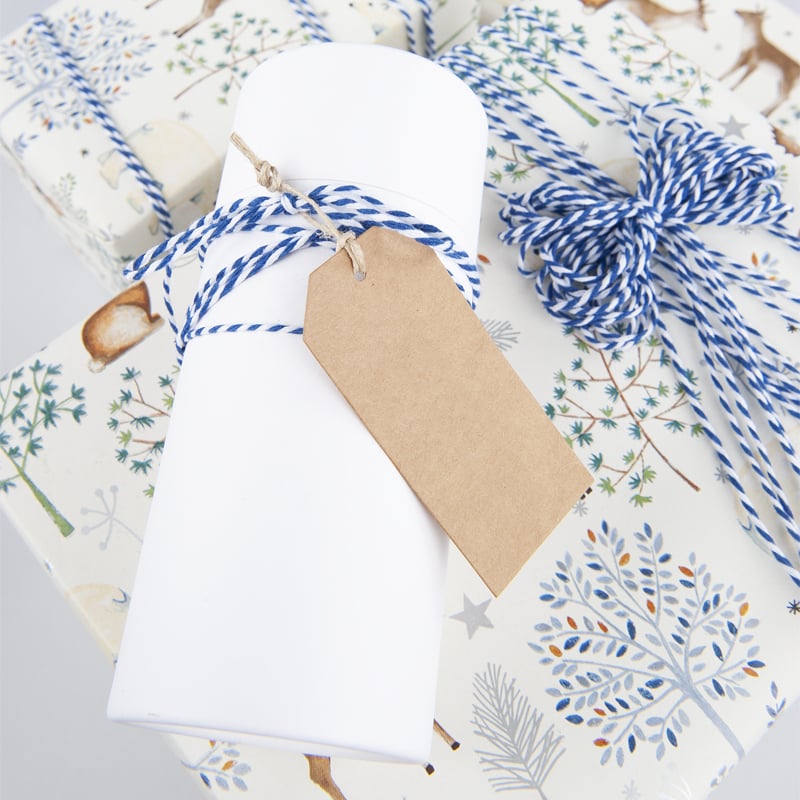 Gaveæske paprør hvid fødevaregodkendt - 1