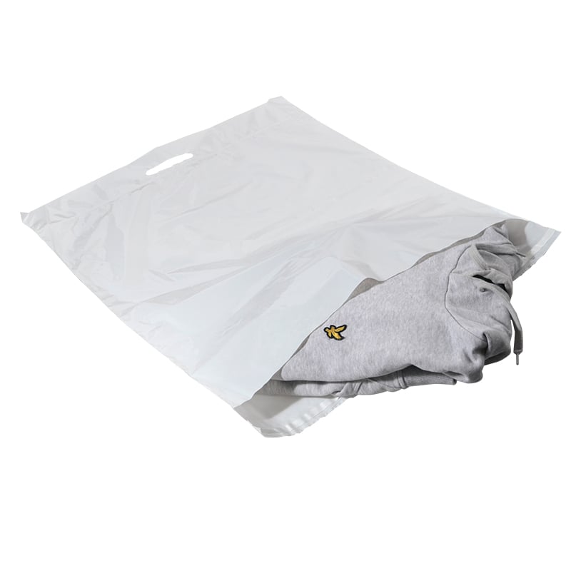 Hvid e-handelspose med håndtag - 2