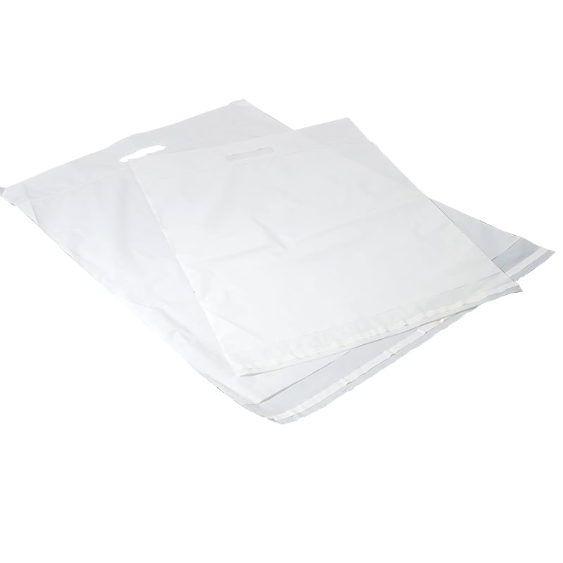 Hvid e-handelspose med håndtag - 1