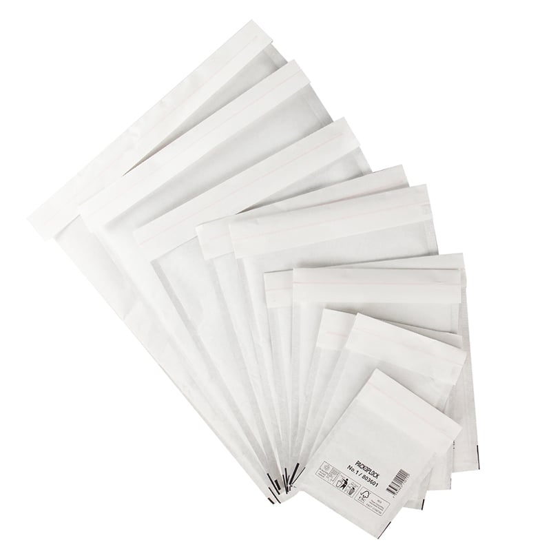 Hvid boblekuvert - Fragtbrev - 1