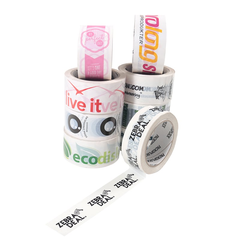 Pakketape PVC - hvid, brun og transparent - 2