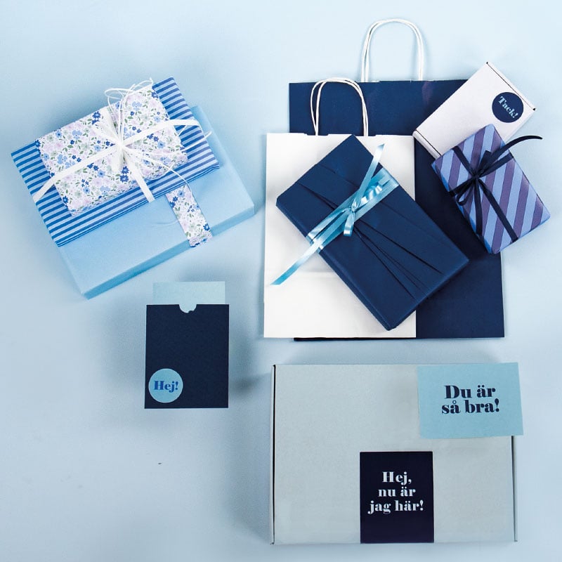 Gavepapir Marin Blue-blue - 3