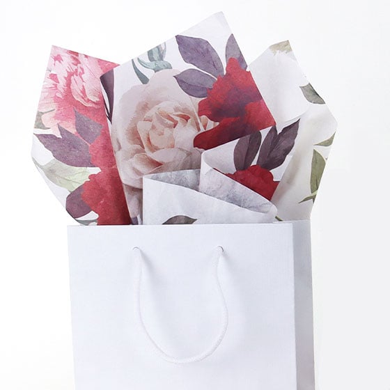 Silkepapir Wild Bouquet White - 2