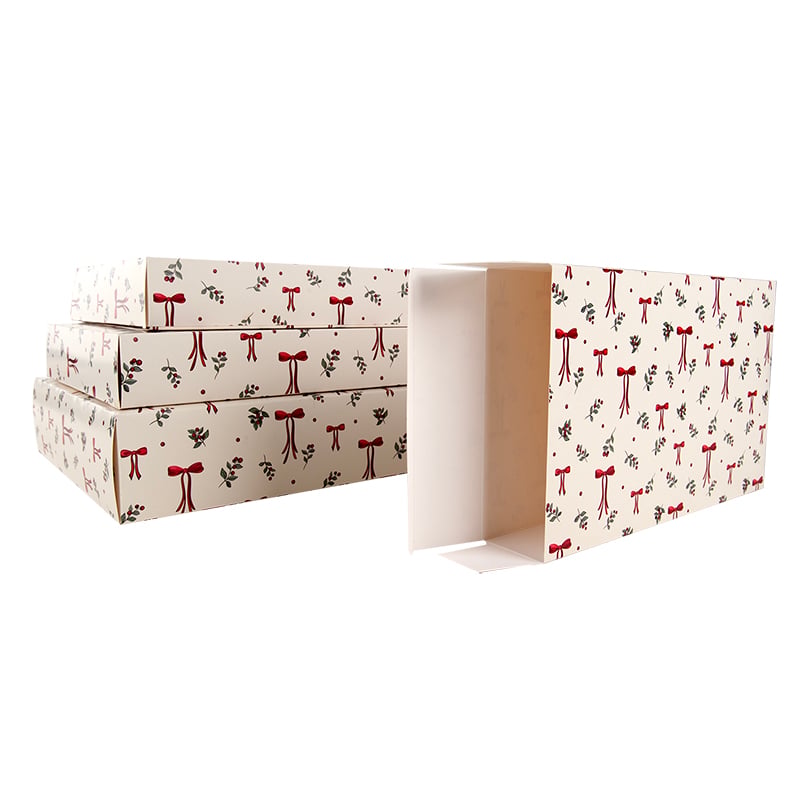 Gaveæske kapsel Winter Bows & Berries Nyhed! Eget design! - 2