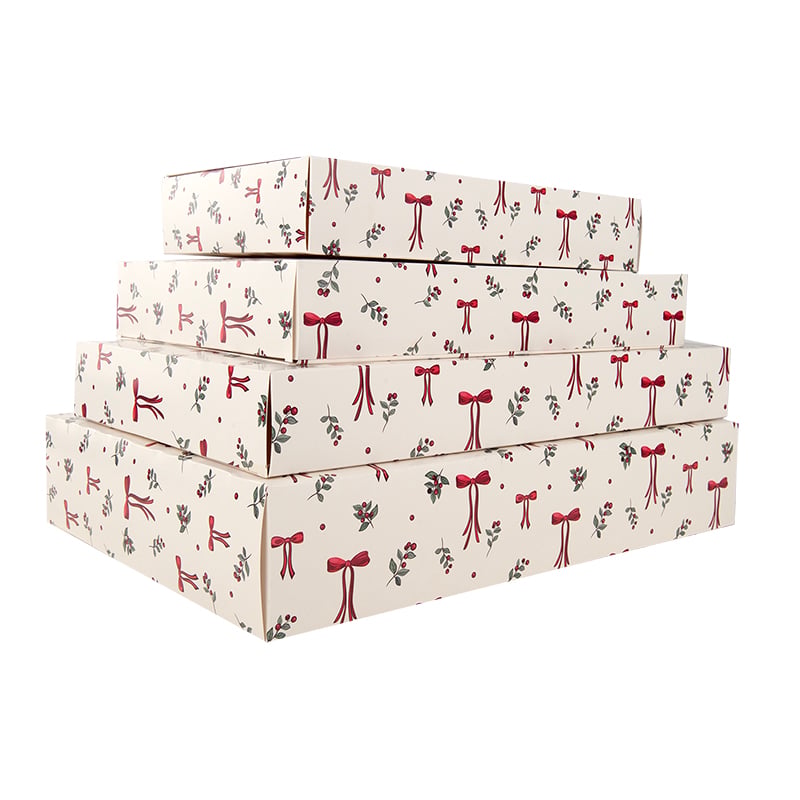 Gaveæske kapsel Winter Bows & Berries Nyhed! Eget design!
