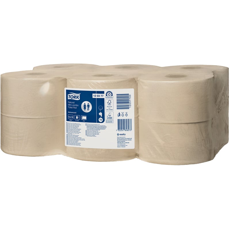 Toiletpapir Tork Natur Mini Jumbo T2