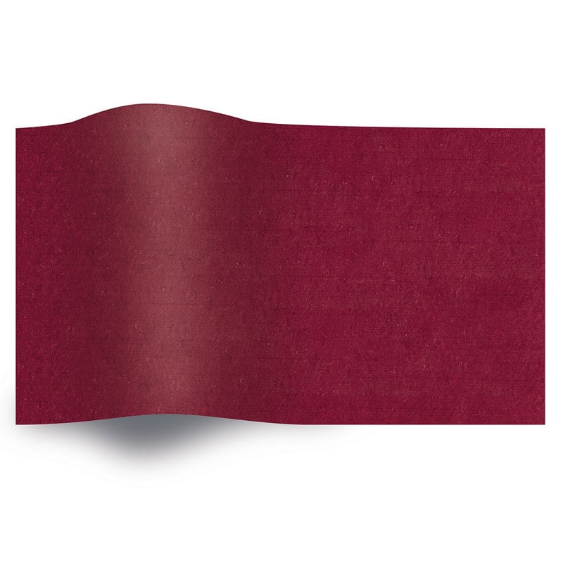 Silkepapir ensfarvet cabernet