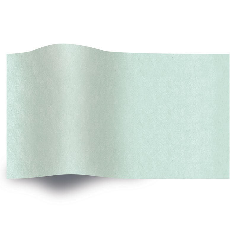 Silkepapir ensfarvet mint