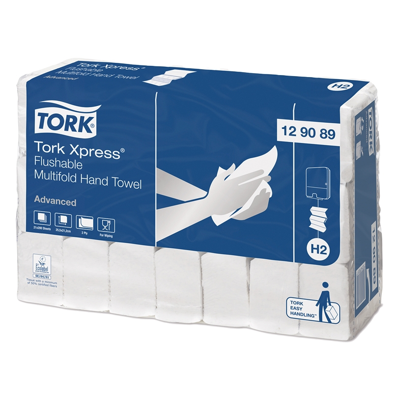 Håndklæde Tork Advanced Xpress skylbar H2