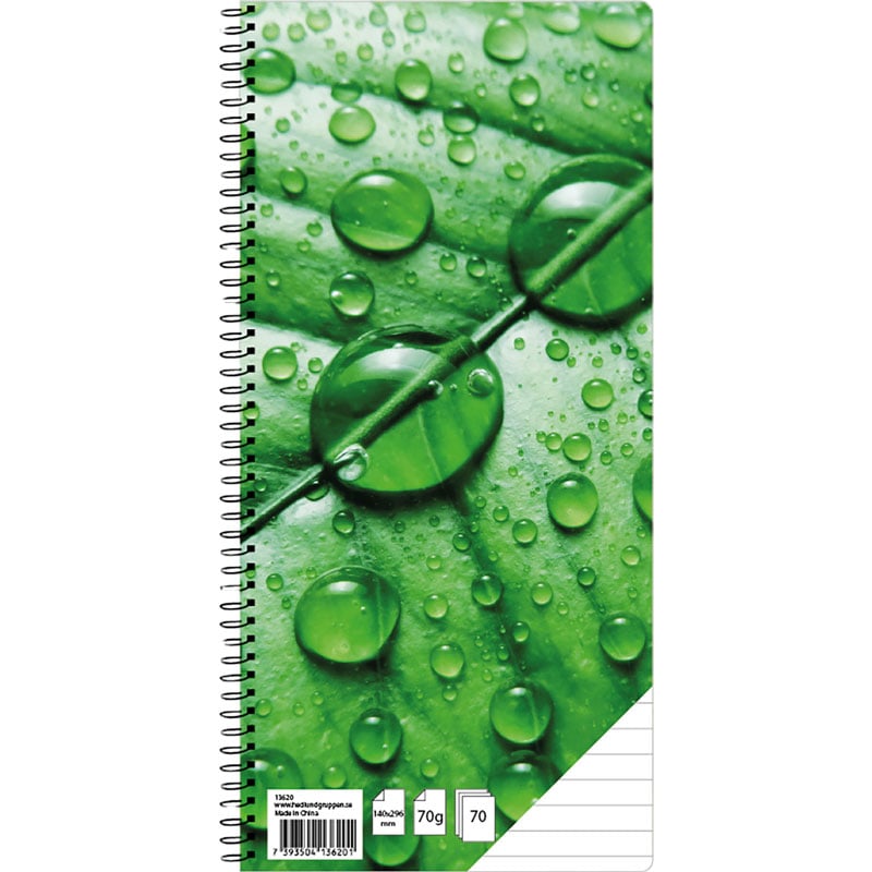 Spiralblok Green Leaf