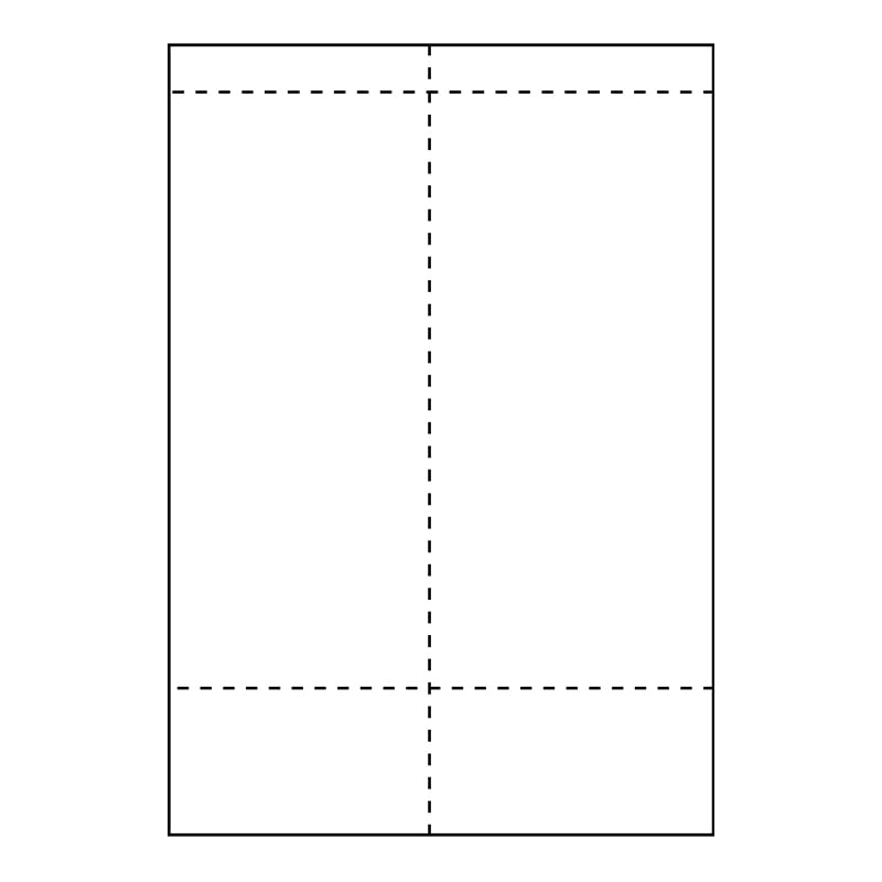 Fragtlabel laser 105 x 270 mm med kvitteringsdel