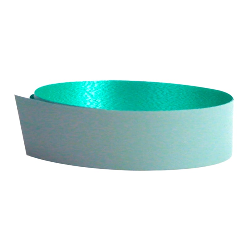 Polybånd mat metallic turkos