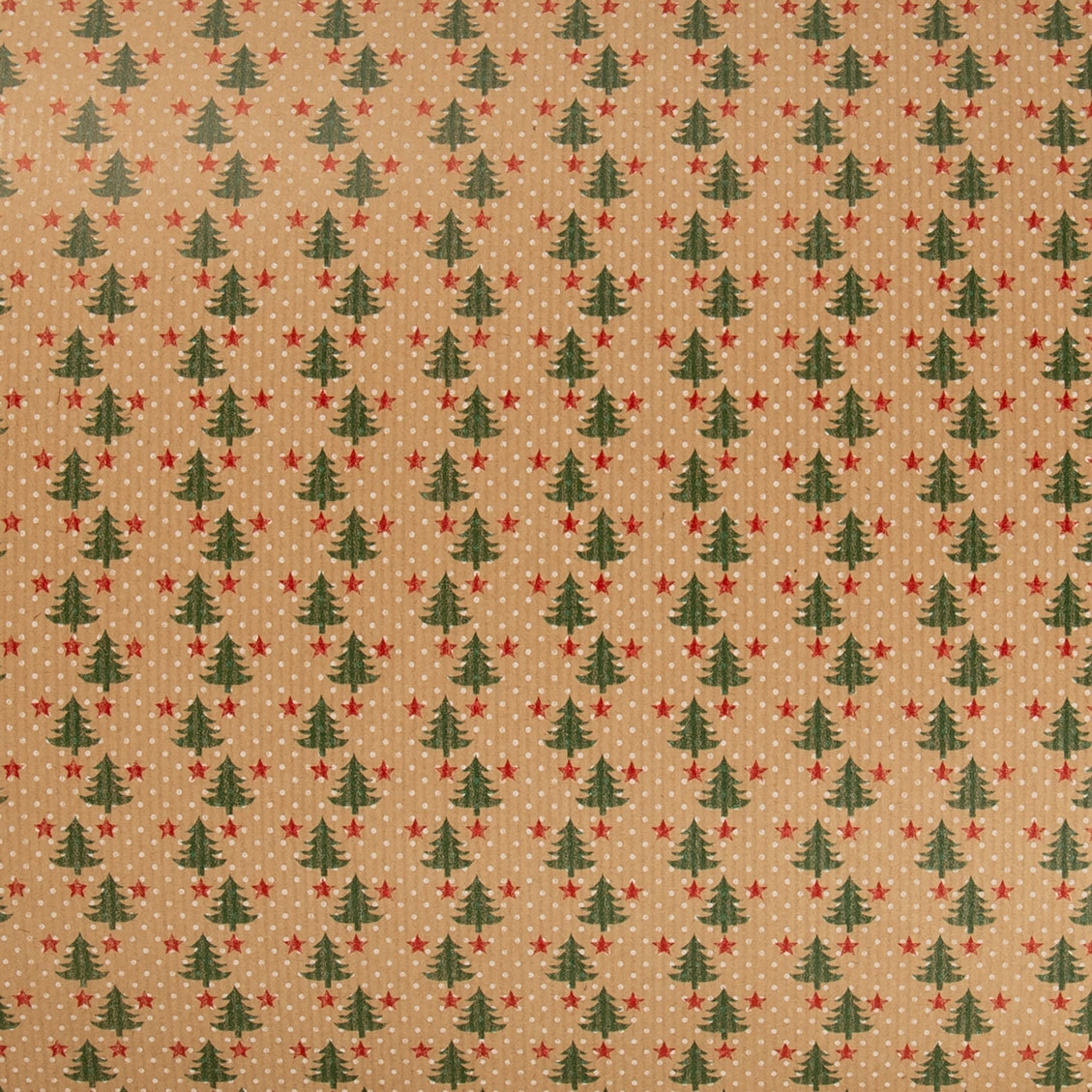 Gavepapir Christmas trees and stars - Gavepapir