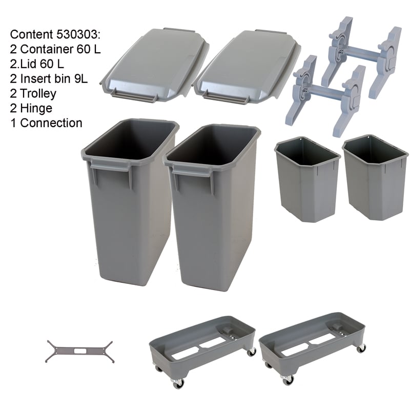Kildesorteringsbeholder Paket 2