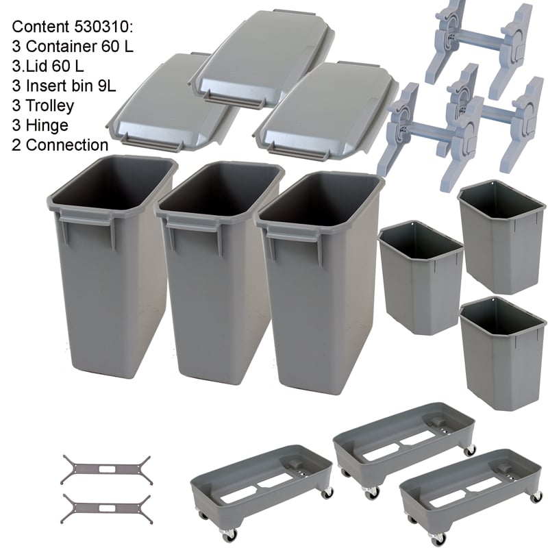 Kildesorteringsbeholder Paket 3
