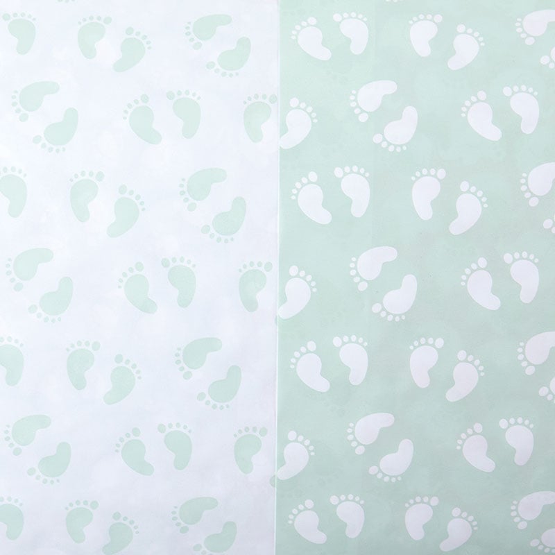 Gavepapir Baby Feets dobbelts. - Gavepapir