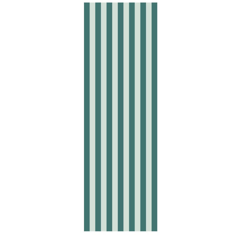 Lukkeetiket Fair Green striped - Forsendelsesemballage