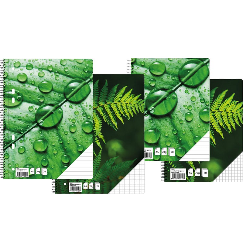 Kollegieblok Green Leaf