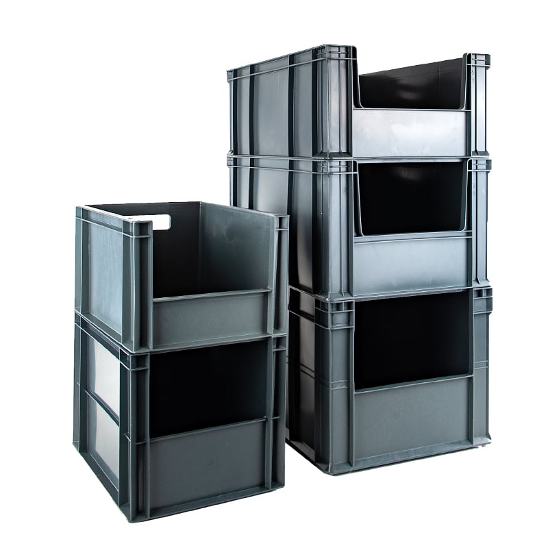 Packoplock plastkasse Euro open front