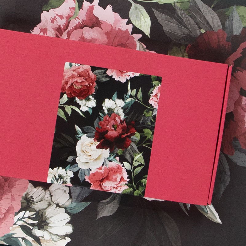 Lukkeetiket Wild Bouquet sort - Forsendelsesemballage
