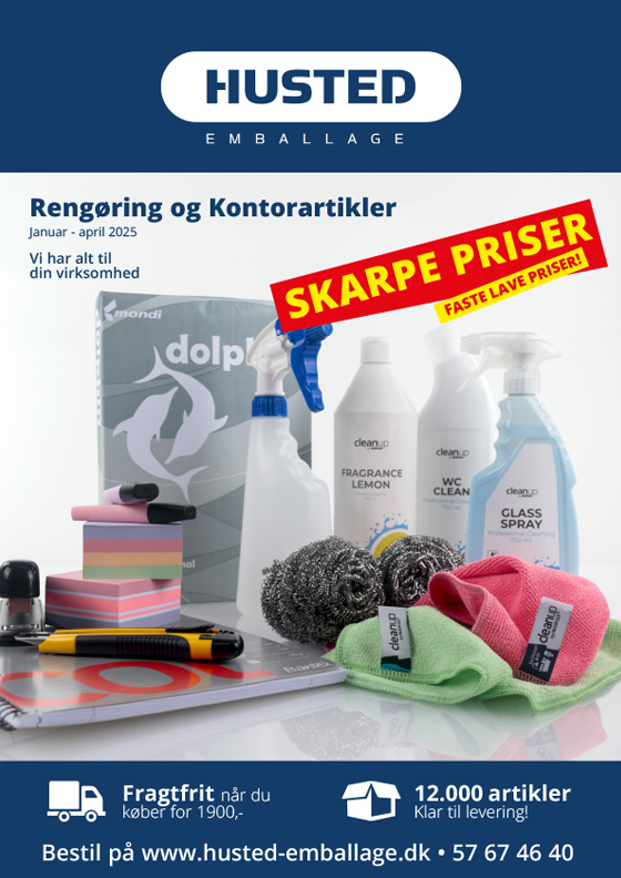 Husted emballage rengørings katalog