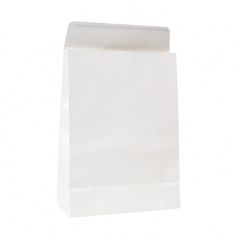 Gavepose med tapelukning hvid FSC