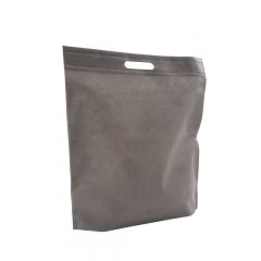 Non-woven bæreposer med udstansede håndtag grå