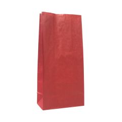 Papirspose rød med klodsbund