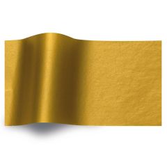 Silkespapper Metall Guld 1-sidig