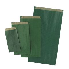 Flad papirspose grøn