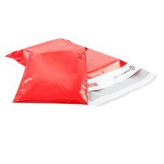 Rød e-handelspose/postpose "Moulin Red"