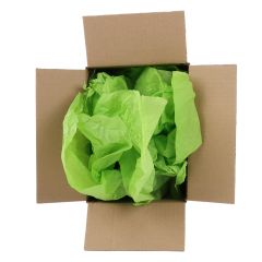 Farvet pakkepapir - Lime
