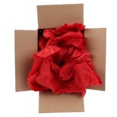 Farvet pakkepapir - Moulin Red